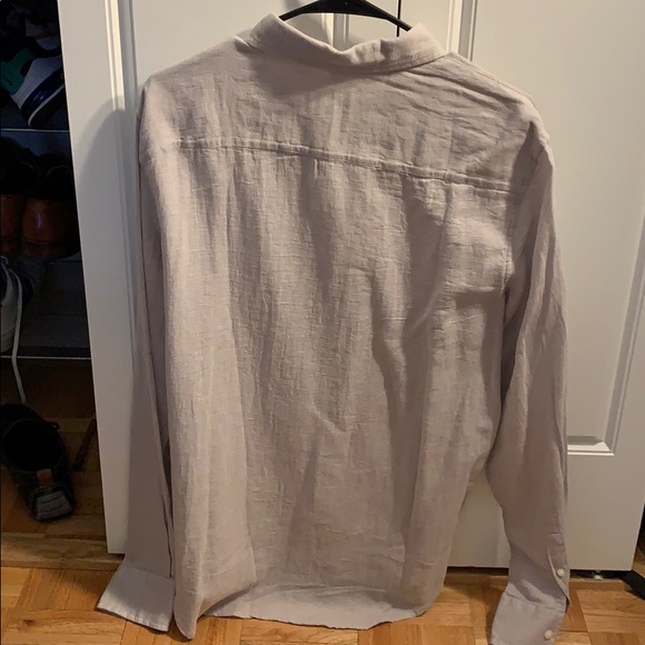 Club Monaco men’s slim fit medium linen shirt - Picture 3 of 4